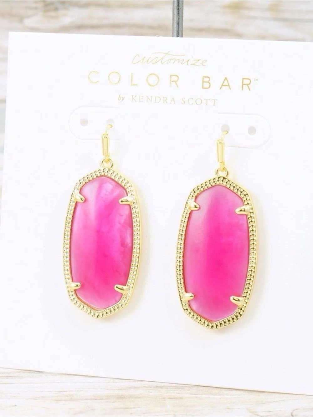 Kendra Scott Elle Drop Earrings in Azalea Illusion - Picture 8 of 9